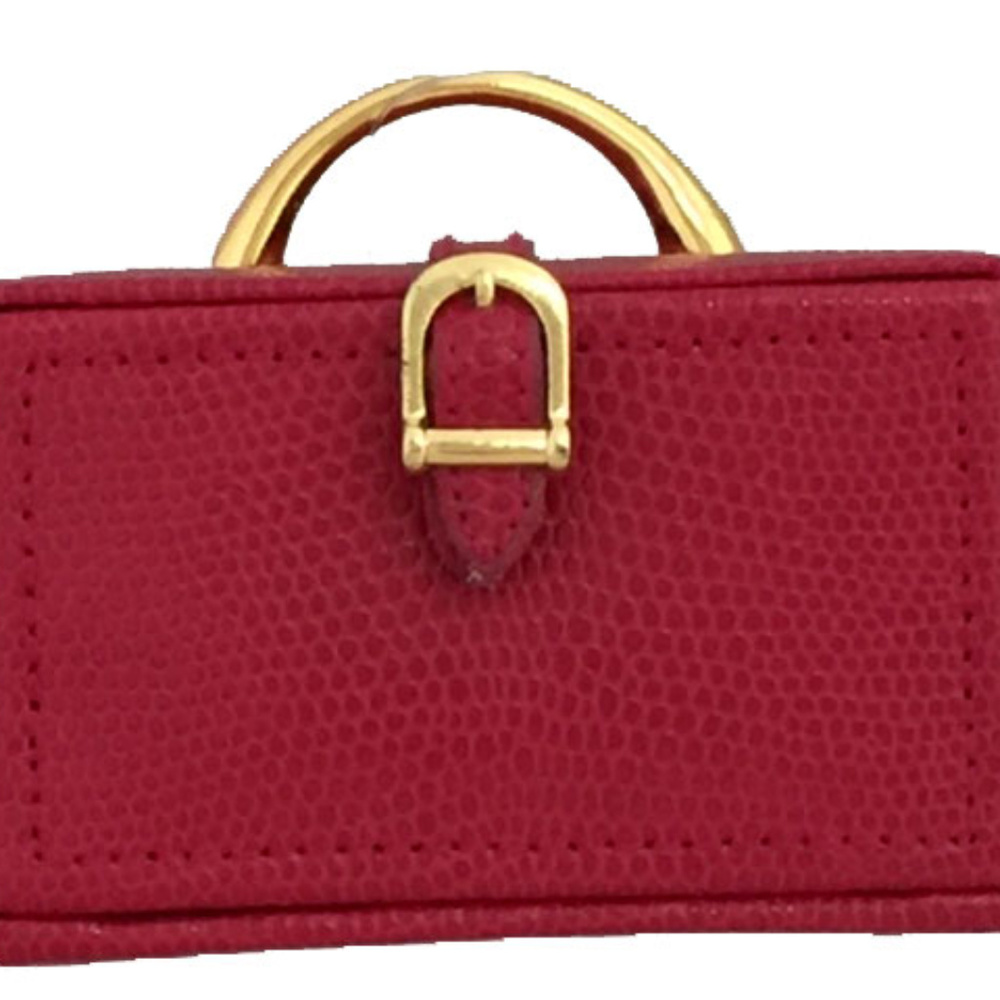 Fuchsia  Miniature 3.5" Suitcase Jewelry Holder